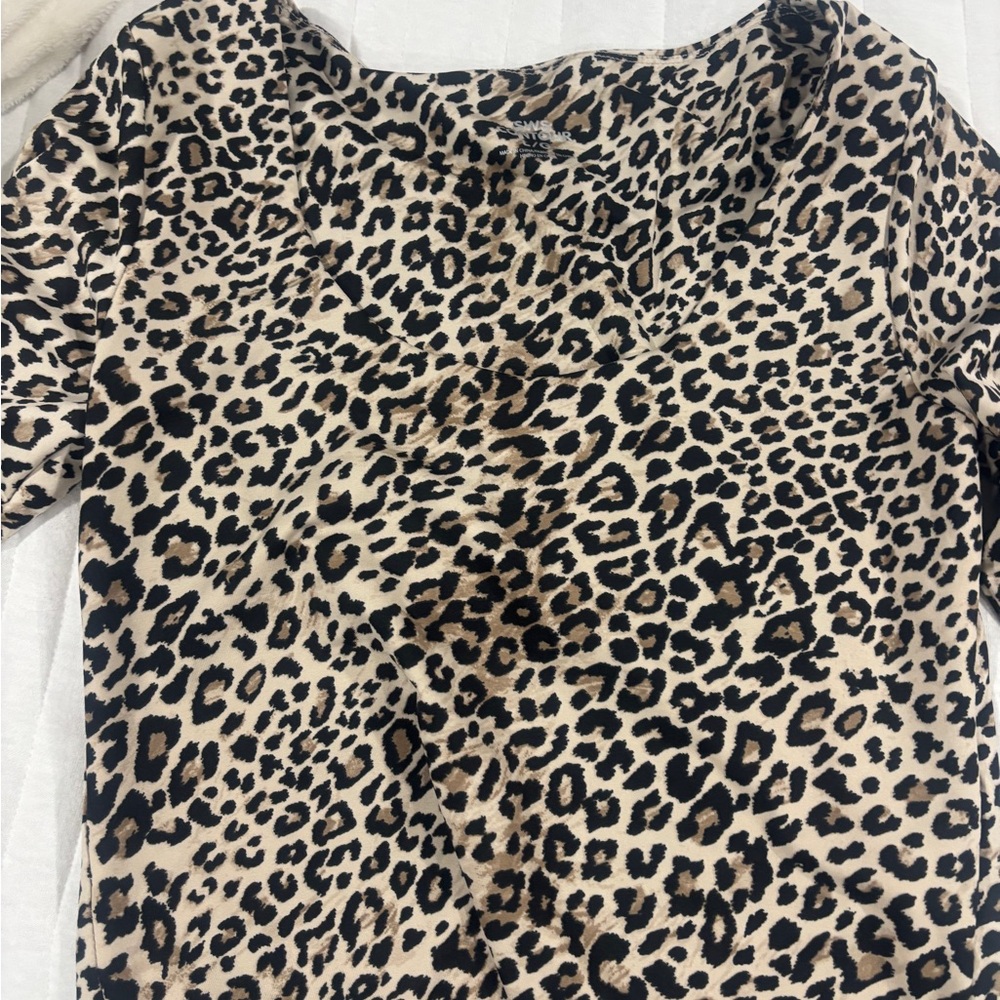 Charlotte Russe Leopard Print Crop Top